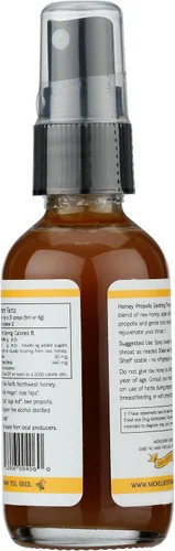 Vista 4 de Mickelberry Gardens Honey Propolis - Espray para la garganta, alivio calmante del dolor de garganta y apoyo inmunológico de propóleos, fórmula