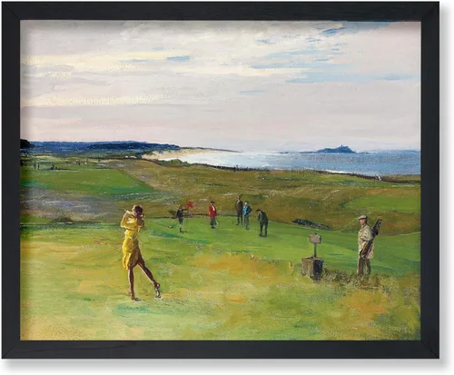 Vista 16 de Monem Art - Póster de pintura vintage para niños jugando en la orilla, impresión retro para niños, arte de playa, arte de velero, arte costero