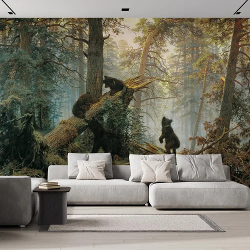 Vista 111 de wall26 Mural de pared extraíble mural de pared cascada escénica luz del sol río bosque naturaleza vida silvestre fotografía realismo paisaje rústico