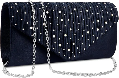 Vista 16 de Bolsos de mano BBjinronjy para mujer, bolso formal con diamantes de imitación para noche, bolsos de mano para boda, fiesta, cóctel, graduación, cena