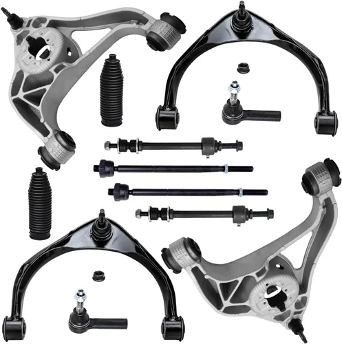 Vista 111 de Detroit Axle - Kit de extremo de 12 piezas para Ford Explorer Mercury Mountaineer 1998-2001 1999 2000, 2 brazos de control delanteros superiores