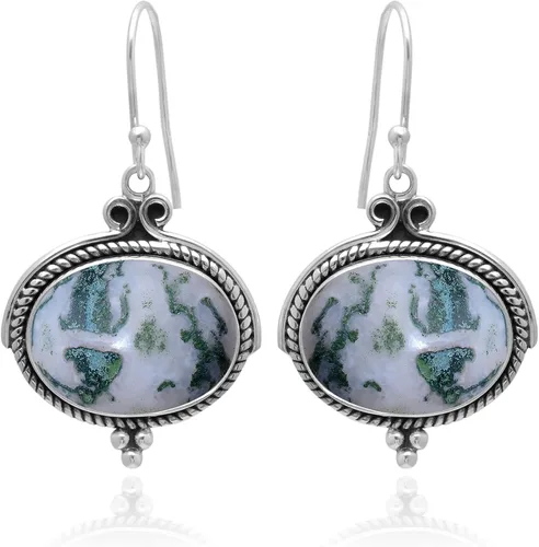 Vista 32 de Veracity Jewelry - Aretes de plata de ley con piedras preciosas para mujeres y niñas, regalo para su cumpleaños, aniversario, esposa, mamá, novia