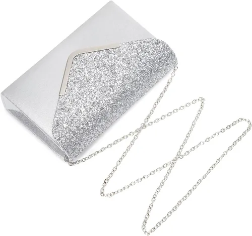 Vista 3 de Bolso cruzado pequeño de noche para mujer, bolso cruzado para baile de graduación, bolsas de hombro clásicas para bodas, fiestas