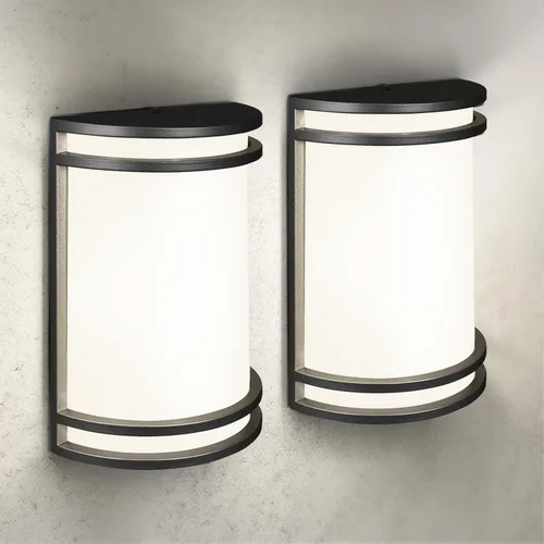 Vista 20 de ASD - Aplique de pared LED para exteriores, del atardecer al amanecer Fotocélula negra
