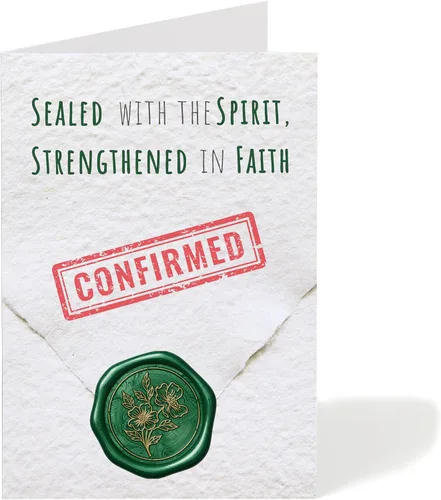 Vista 9 de M Market On Mainstreet Christian Faith Milestone - Tarjeta de felicitación de 5 x 7 pulgadas con sobre, fabricada en los Estados Unidos