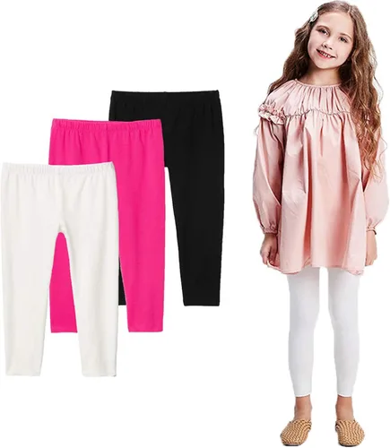 Vista 15 de Felix & Flora Leggings para niñas, pantalones de verano para niñas y niños pequeños