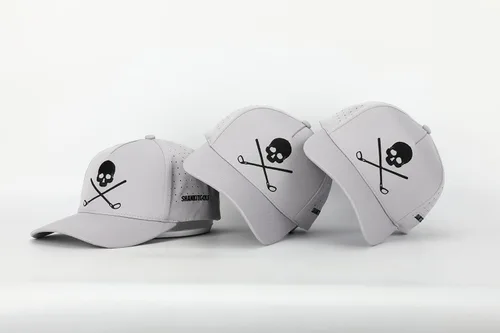 Vista 6 de SHANKITGOLF Gorra de golf ajustable con diseño de calavera, 95% poliéster, 5% elastano, talla única