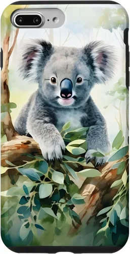Vista 12 de Adorable Koala in a Tree Watercolor Case for iPhone 17