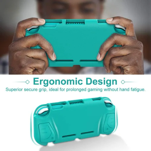 Vista 4 de MoKo Funda de agarre compatible con Switch Lite funda de mango ergonómico de EVA protectora portátil accesorios compatibles con Switch Lite