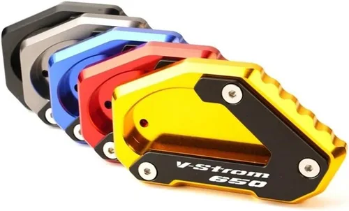 Vista 4 de Motorcycle Side Stand pad for Suzuki V-Strom 650/XT 1000 DL1000 VSTROM 650 DL650 1050 Motorcycle Kickstand Foot Side Stand Extension Pad Support