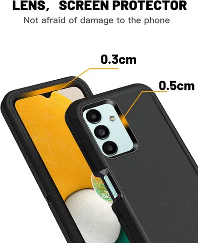 Vista 8 de AICase Funda para Galaxy A13 5G, resistente protección contra caídas, cuerpo completo, a prueba de golpes, a prueba de polvo, militar, resistente