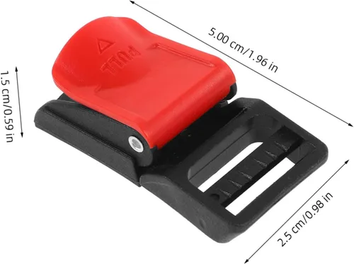 Vista 2 de Holibanna Kit de hebilla de liberación rápida de 6 piezas para cascos, accesorios duraderos, hebillas de clip seguras, fácil instalación para una