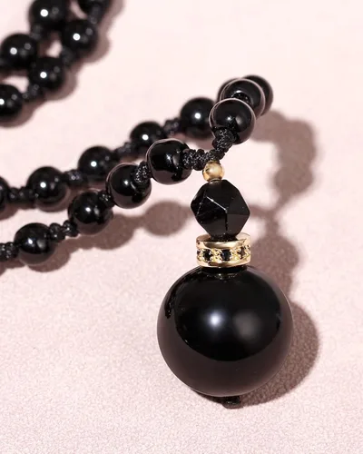 Vista 7 de Jewever Cristales y piedras curativas, collares largos para mujeres y hombres, collar de cuentas de cristal con cuentas de piedra natal, collar