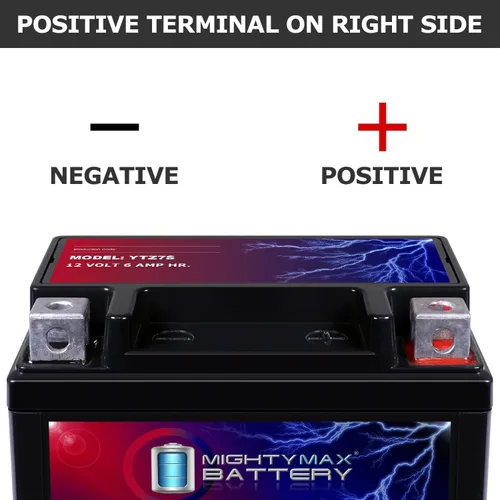 Vista 3 de Batería de repuesto YTZ7S de 12 V 6 AH compatible con GT6B-3, XTAZ7S Powersport - Paquete de 3