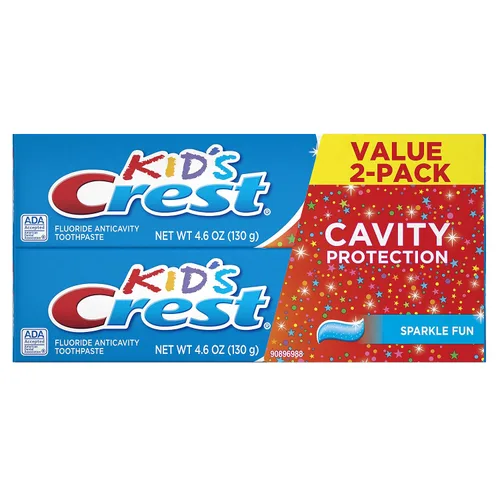 Vista 8 de Crest Pasta de dientes con protección de caries para niños, Sparkle Fun, 2.2 oz