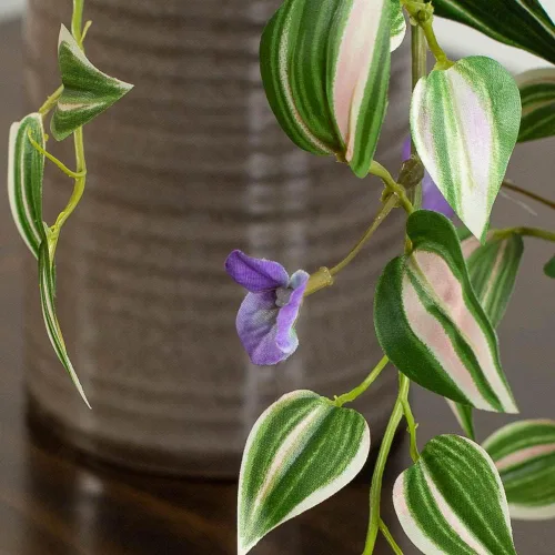 Vista 3 de Factory Direct Craft Arbusto judío errante artificial con flores Una planta de interior de vid falsa que no requiere cuidado (tamaño: 26 "L)