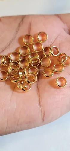 Vista 5 de Bead It Wear It Love It 10 perlas de acero inoxidable para rastas, trenzas y cabello natural, cuentas para rastas, accesorios para dreadlocks