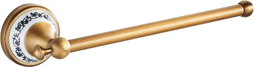 Vista 19 de Juego de accesorios de baño de bronce antiguo, toallero ajustable, soporte para rollo de papel higiénico, soporte para toalla de mano, gancho, juego