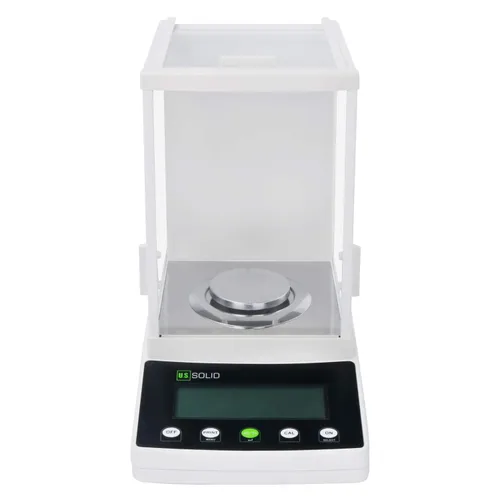 Vista 3 de U.S. Solid Balanza de precisión de 1 mg - Báscula de precisión de laboratorio analítico de 21.16 oz con sensor electromagnético, 0.00 oz x 21.16 oz