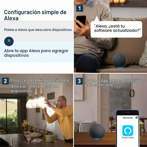 Vista 9 de Sengled Bombilla Alexa BR30, S1, emparejamiento automático con dispositivos Alexa, bombilla inteligente de inundación que funciona con Alexa
