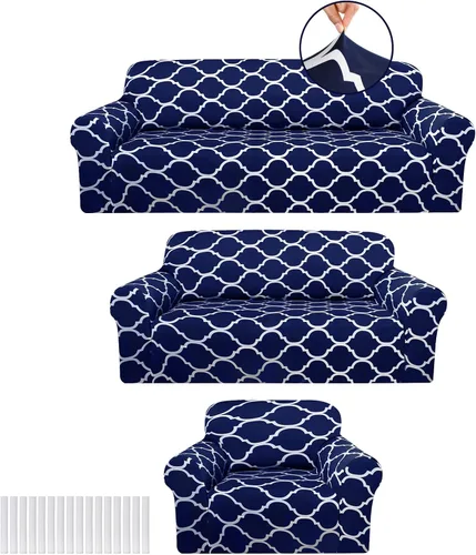 Vista 14 de Peryiter Juego de 1 funda de sofá gris oscuro para sala de estar, fundas de muebles para sofá y sofás, funda de sofá biplaza o sillón, protector