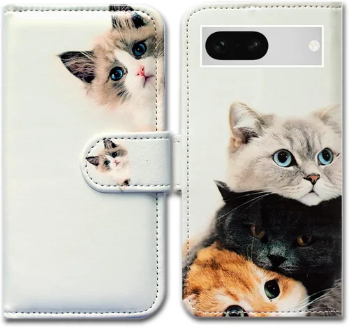 Vista 20 de Bcov Funda para Pixel 7a, diseño de pájaro negro de cuero verde con tapa para teléfono con ranura para tarjetas, soporte para Google Pixel 7a
