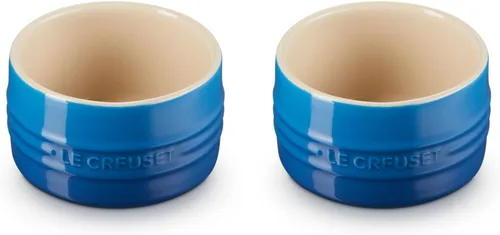 Vista 16 de Le Creuset - Ramequín redondo de cerámica de pared recta, 7 onzas, Oyster Ostra