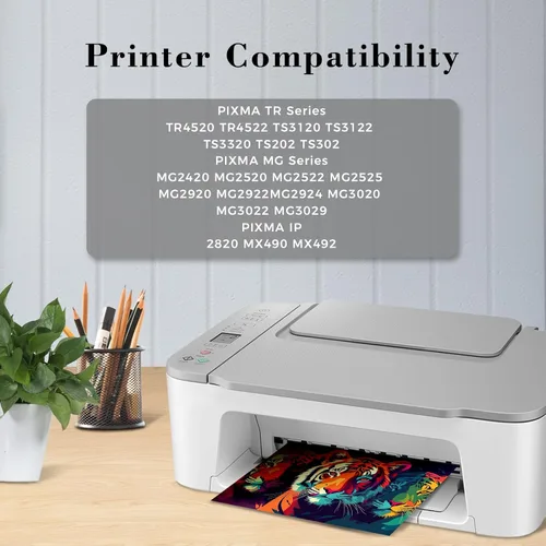 Vista 2 de Cartucho de tinta negra 245XL para impresora Canon Ink 245 Black XL PG-245 PG 243 PG-243 Compatible con tinta de impresora Canon Cannon Pixma MX490
