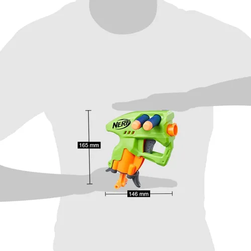 Vista 4 de Nerf N-Strike - Pistola de juguete NanoFire (verde)