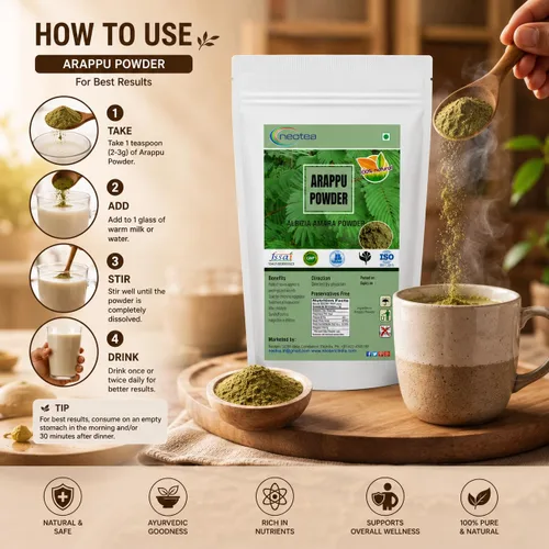 Vista 5 de Neotea Arappu Albizia Amara Polvo (2.2 lbs)