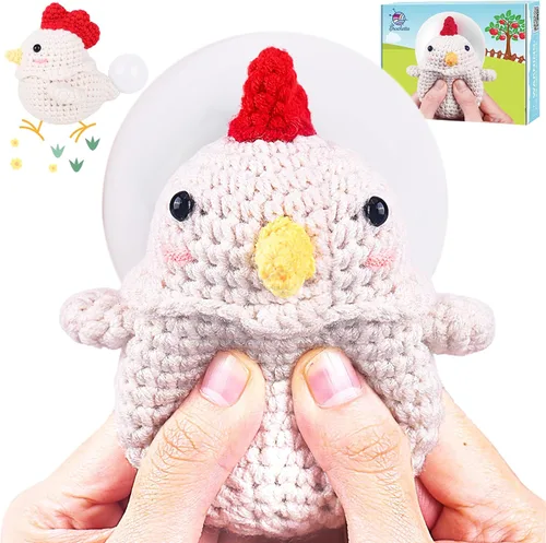 Vista 12 de Crochetta Kit de ganchillo para principiantes, kit de inicio de ganchillo con tutoriales en video paso a paso, kit de ganchillo para principiantes