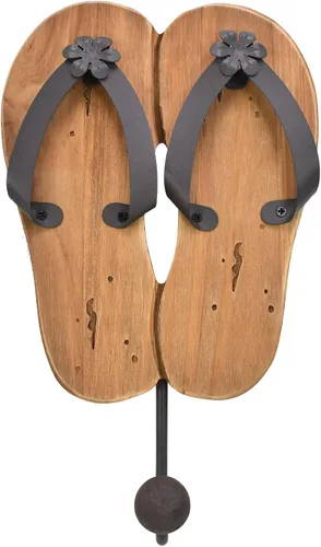 Vista 9 de Aecipl Ganchos de madera para colgar en la pared, decoración temática de playa, gancho para toallas para baño, dormitorio, piscina, decoración blanco