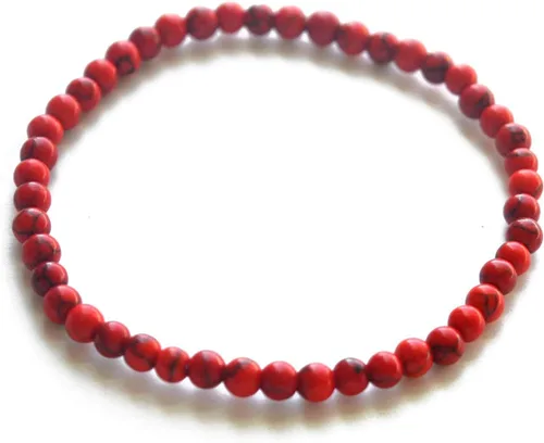 Vista 5 de Pulsera de piedras preciosas naturales con cuentas de 532 de pulgada, para parejas