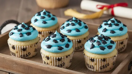 Vista 8 de NCS Gránulos comestibles de caramelo en forma de gorra de graduación – Decoración de cupcakes, pasteles y galletas, 7 onzas Gorra Grad Negra