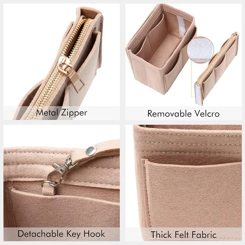 Vista 4 de Surblue Organizador de bolso para bolsos, organizador de bolsas de fieltro para bolso, organizador de bolsas de mano, inserto moldeador
