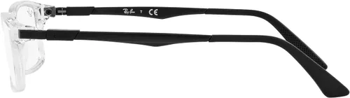 Vista 4 de Ray-Ban Rx7017 - Marcos rectangulares para anteojos graduados, Transparente