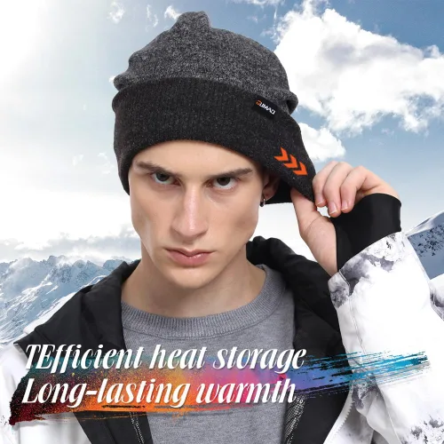 Vista 3 de WTACTFUL Gorro térmico cálido y holgado para invierno, para esquí, snowboard, al aire libre, hombres y mujeres