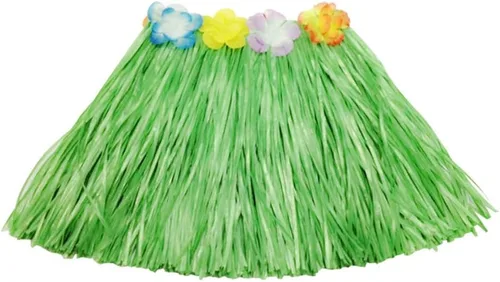 Vista 8 de Faldas hawaianas de hierba hula para niños para fiesta Luau, cumpleaños, vestido de graduación, fiesta de celebración