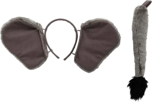 Vista 3 de elope Kit de disfraz de diadema y cola con orejas de elefante Springy