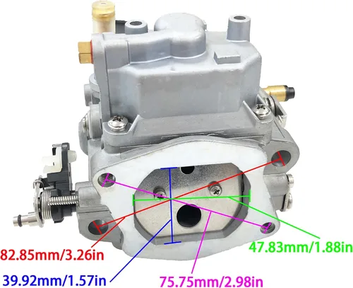 Vista 3 de SouthMarine Conjunto de carburador de carbohidratos para motor de barco 66T-14301-02 66T-14301-00 66T-14301-01 66T-14301-03 para Yamaha Enduro E40X