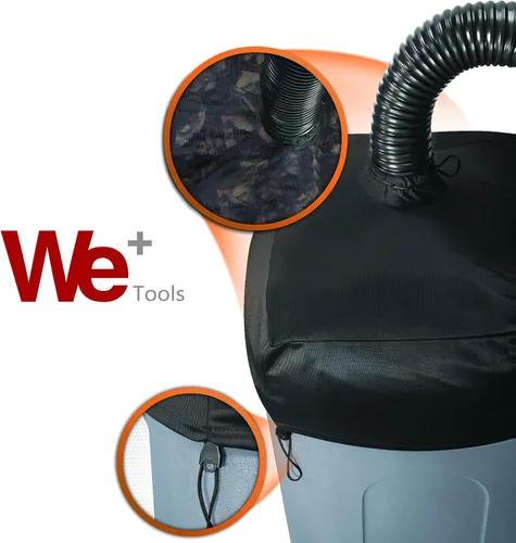 Vista 5 de Trivac Leaf Collection - Sistema de recolección de bolsas y hojas compatible con soplador/trituradora eléctrica Hyper Tough de 12 amperios