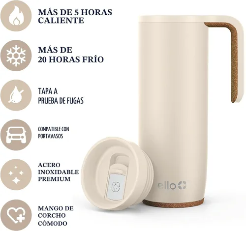 Vista 3 de Ello Imán de acero inoxidable de 18 oz