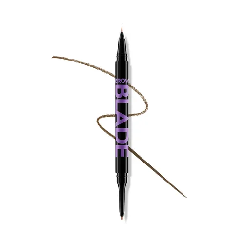 Vista 9 de Urban Decay Brow Blade - Lápiz de cejas 2 en 1 y resistente al agua, a prueba de manchas, resistente a la transferencia, tinta para cejas y lápiz