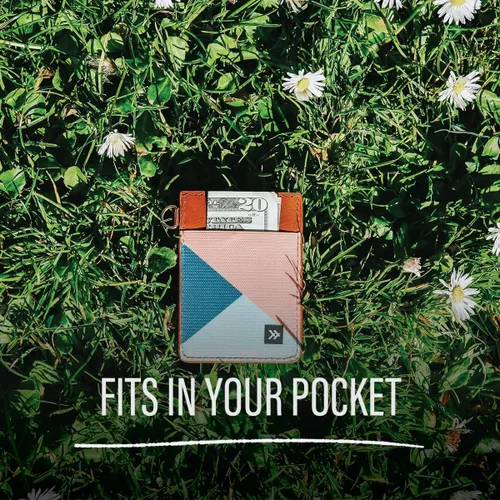 Vista 4 de Thread Wallets - Cartera delgada de diseño minimalista con tarjetero vertical.