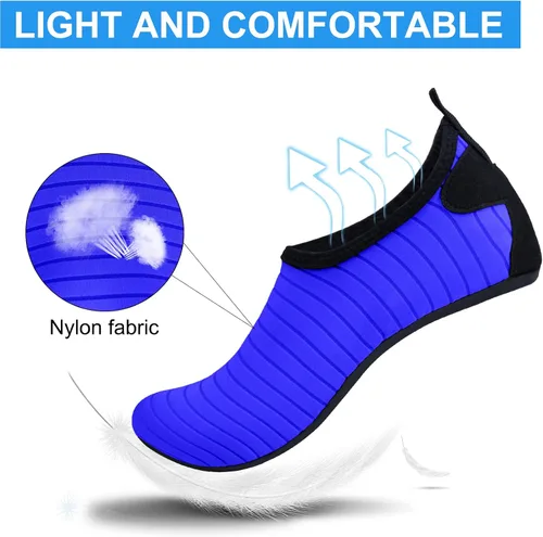 Vista 2 de Zapatos de agua para mujeres y hombres, zapatos de playa, calcetines de agua, zapatos de piscina, zapatos de secado rápido, zapatos de deportes