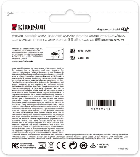 Vista 4 de Kingston Tarjeta microSDXC Canvas Select Plus de 128 GB Hasta 100 MB/s A1 Clase 10 UHS-I con adaptador SDCS2/128GB