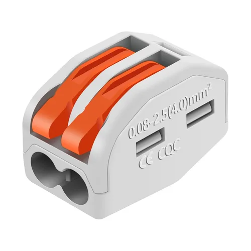 Vista 26 de Nineleaf Conectores de cable de palanca, conectores compactos de empalme de alambre en línea, terminales eléctricos modulares reutilizables 1 en 1