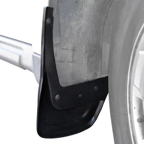 Vista 5 de BDK Guardabarros Protectores contra Salpicaduras Defensas para Neumáticos Delanteros o Traseros con Herrajes - Instalación Fácil/Ajuste Universal