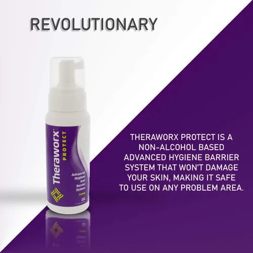 Vista 3 de THERAWORX PROTECT Espuma avanzada para sistema de higiene y barrera (3.4 onzas líquidas (paquete de 1))