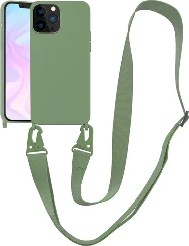 Vista 12 de Funda compatible con iPhone 8 Plus, iPhone 7 Plus/6 Plus/6S Plus con cordón, funda cruzada para iPhone con correa ajustable de silicona para iPhone